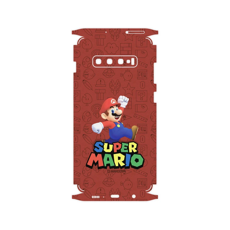برچسب پوششی ماهوت مدل Super-Mario-Game-FullSkin مناسب برای گوشی موبایل سامسونگ Galaxy S10 Plus