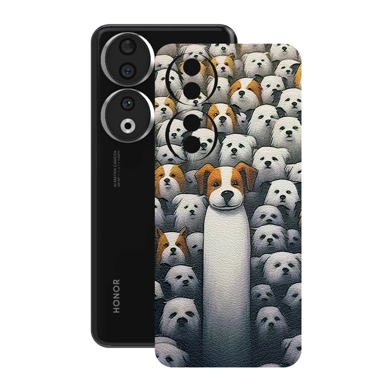 برچسب پوششی ریمکس مدل Leth طرح سگ مناسب برای گوشی موبایل آنر 90