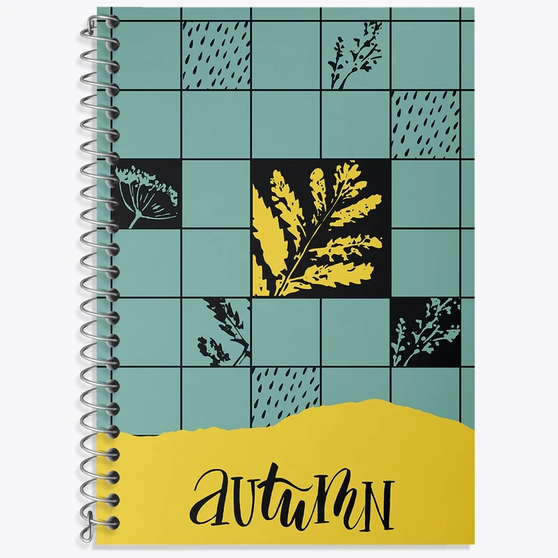 دفتر زبان 50 برگ خندالو مدل دو خط طرح مینیمال کد N85