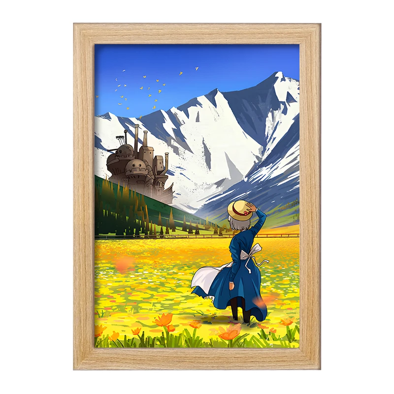 تابلو خندالو مدل انیمه قلعه متحرک هاول کد F12555