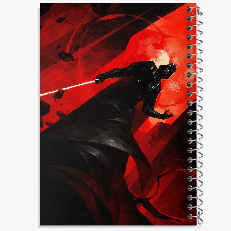 دفتر شطرنجی 50 برگ خندالو مدل جنگ ستارگان (Star Wars) کد F374