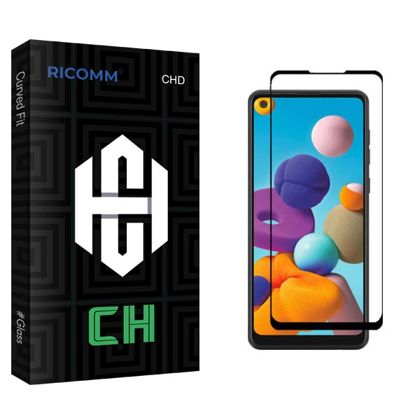 محافظ صفحه نمایش ریکام مدل CH glass مناسب برای گوشی موبایل سامسونگ Galaxy A21s
