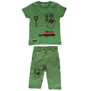 ست تی شرت و شلوارک بچگانه مدل K08