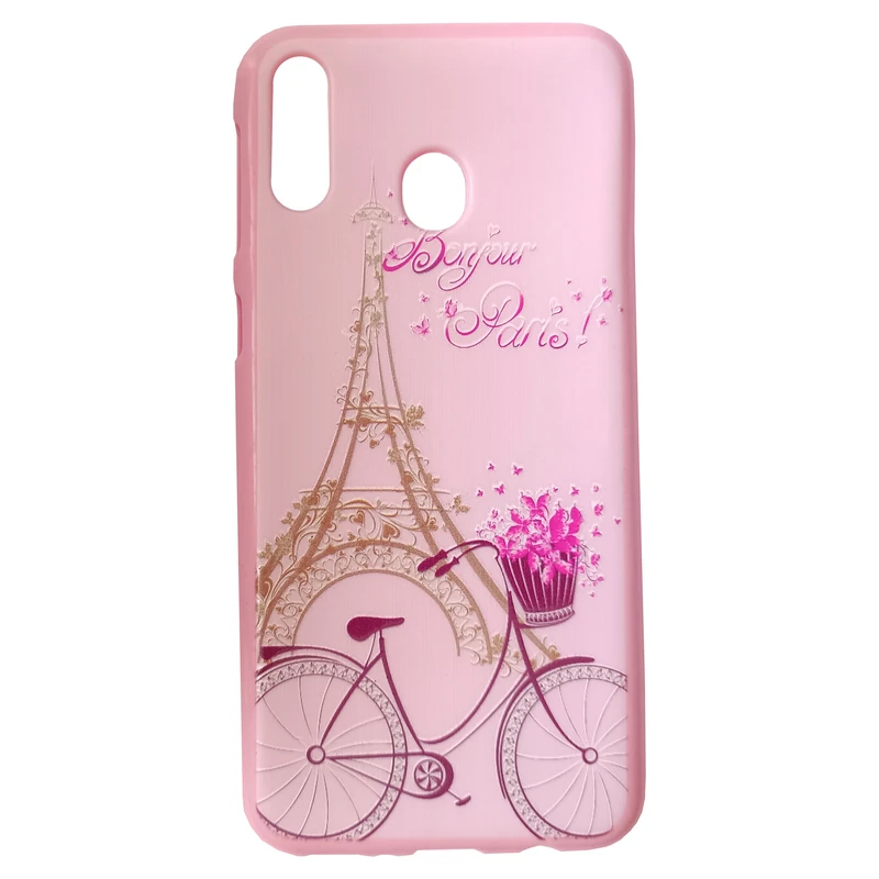 کاور مدل سیلیکونی کد 02 طرح برج Eiffel مناسب برای گوشی موبایل سامسونگ Galaxy M20