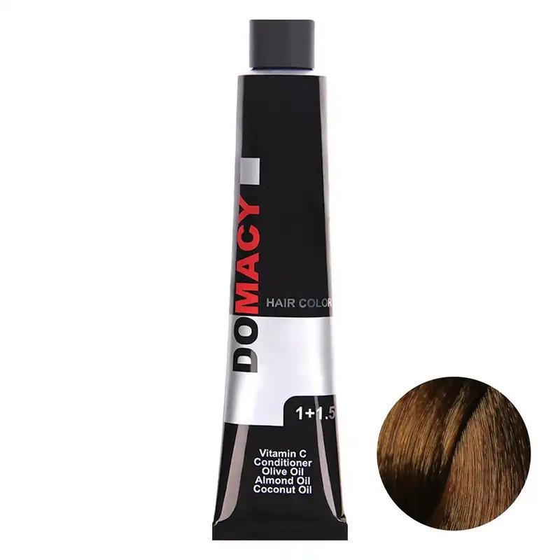 رنگ مو دوماسی سری شکلاتی شماره 5.7 حجم 120 میلی لیتر رنگ بلوند شکلاتی روشن