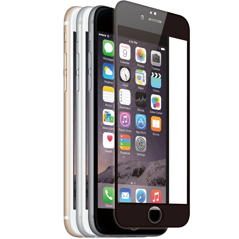 محافظ صفحه نمایش شیشه ای جی سی پال مدل 3D مناسب برای گوشی موبایل آیفون 6 پلاس و 6s پلاس