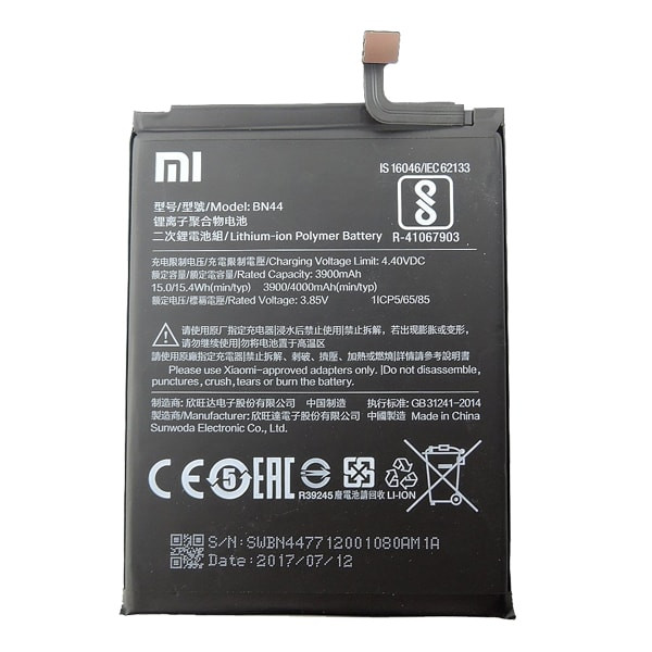 باتری موبایل مدل BN44 مناسب برای گوشی Redmi 5 Plus