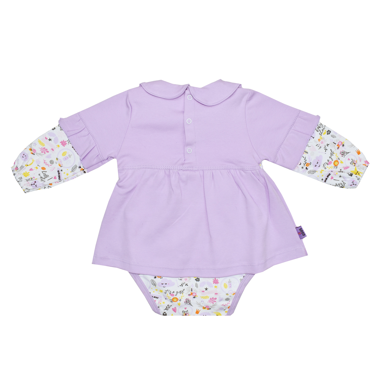 بادی آستین بلند نوزادی اسپیکو مدل السا