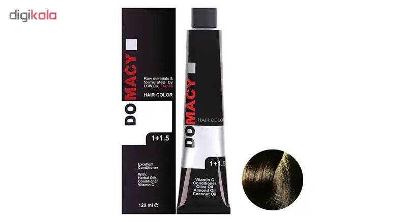رنگ مو دوماسی سری طبیعی شماره 6.00 حجم 120 میلی لیتر رنگ بلوند تیره