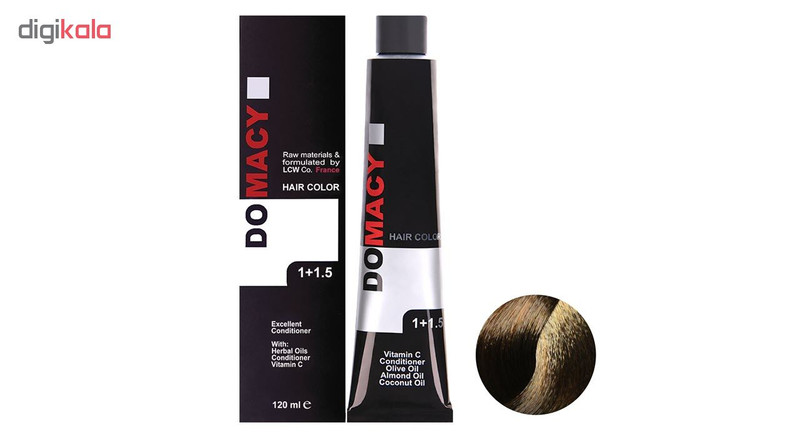 رنگ مو دوماسی سری طلایی شماره 5.3 حجم 120 میلی لیتر رنگ قهوه ای طلایی روشن