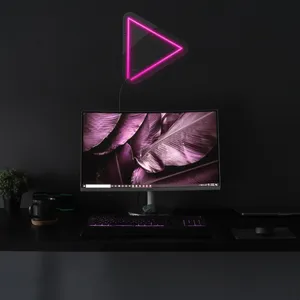 چراغ دیواری نئون دیزاین طرح Play_PN