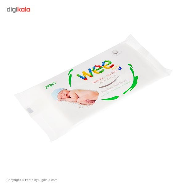 دستمال مرطوب وی مخصوص تازه متولدین - بسته 24 عددی