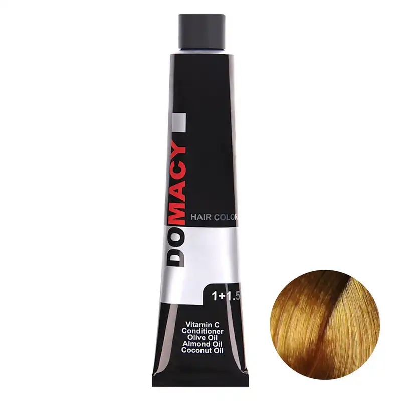 رنگ مو دوماسی سری عسلی شماره 8.34 حجم 120 میلی لیتر رنگ بلوند عسلی روشن