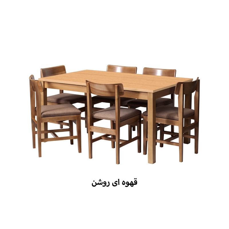میز و صندلی ناهارخوری 6 نفره گنجینه مدل تاک