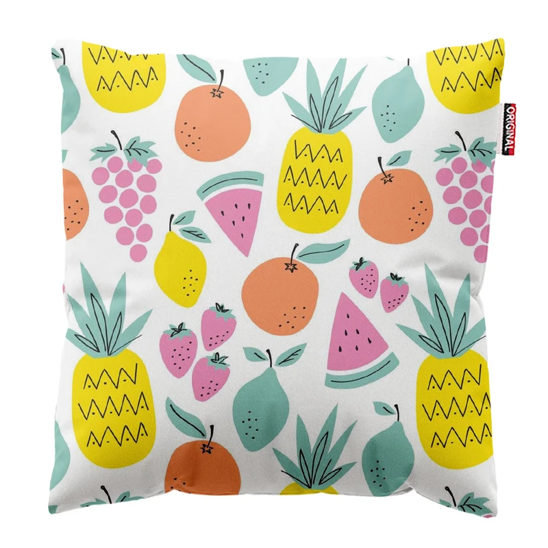 کوسن پاد آفرین طرح میوه کد 1715 سایز 30*30 سانتی متر