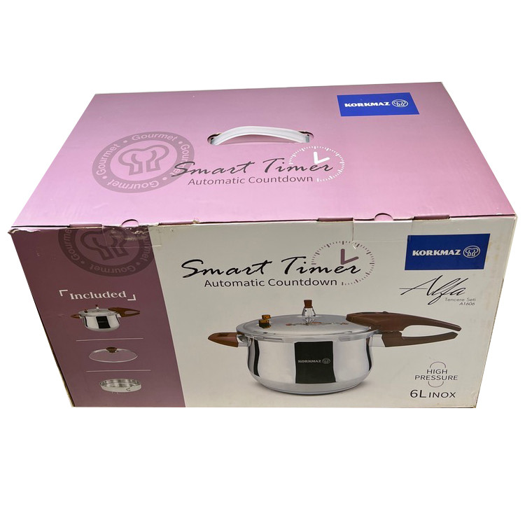 زودپز کرکماز مدل اینوکس گنجایش 6 لیتر