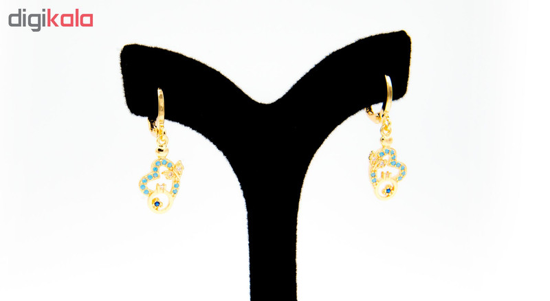 نیم ست زد جی جولری مدل قلب و شاپرک سولیتر