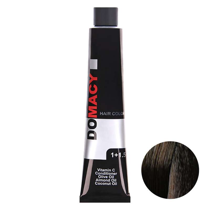 رنگ مو دوماسی سری فندقی شماره 3.74 حجم 120 میلی لیتر رنگ قهوه ای فندقی تیره رنگ مو دوماسی سری فندقی شماره 3.74 حجم 120 میلی لیتر رنگ قهوه ای فندقی تیره