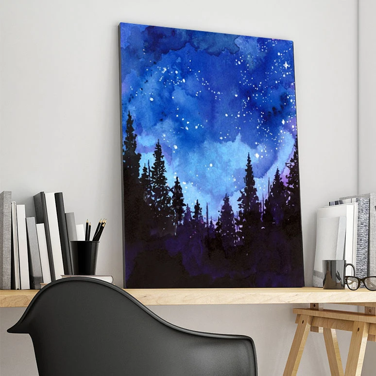 تابلو شاسی گالری استاربوی طرح شب مدل Sky & Star 01