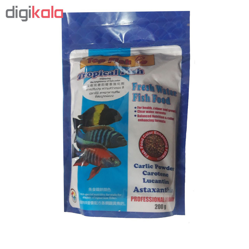 غذا ماهی تاپ فیش مدل Tropical FISH وزن 200 گرم