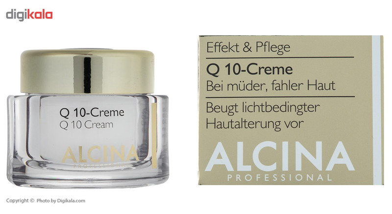 کرم ضد چروک آلسینا مدل کیو 10 حجم 50 میلی لیتر