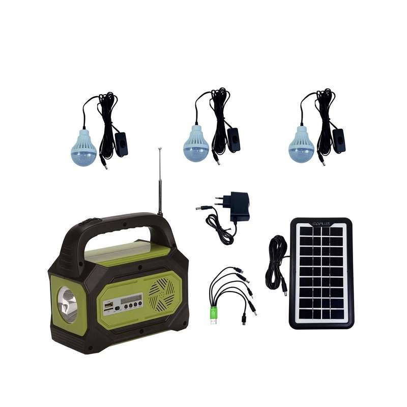 سیستم روشنایی خورشیدی جی دی پلاس مدل GD-8073