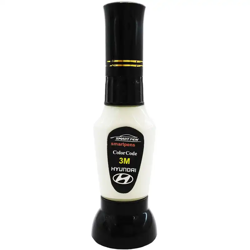 قلم خشگیر بدنه خودرو اسمارت پن رنگ سفید هیوندای سانتافه کد 3M حجم 15 میلی لیتر