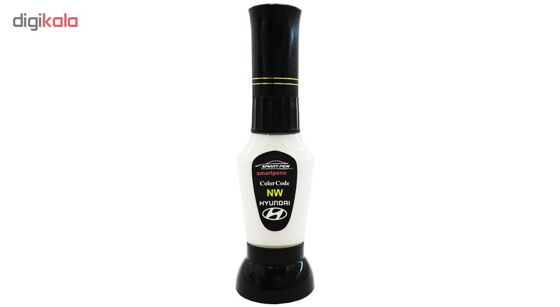 قلم خشگیر بدنه خودرو اسمارت پن رنگ سفید ساده هیوندای کد NW حجم 15 میلی لیتر
