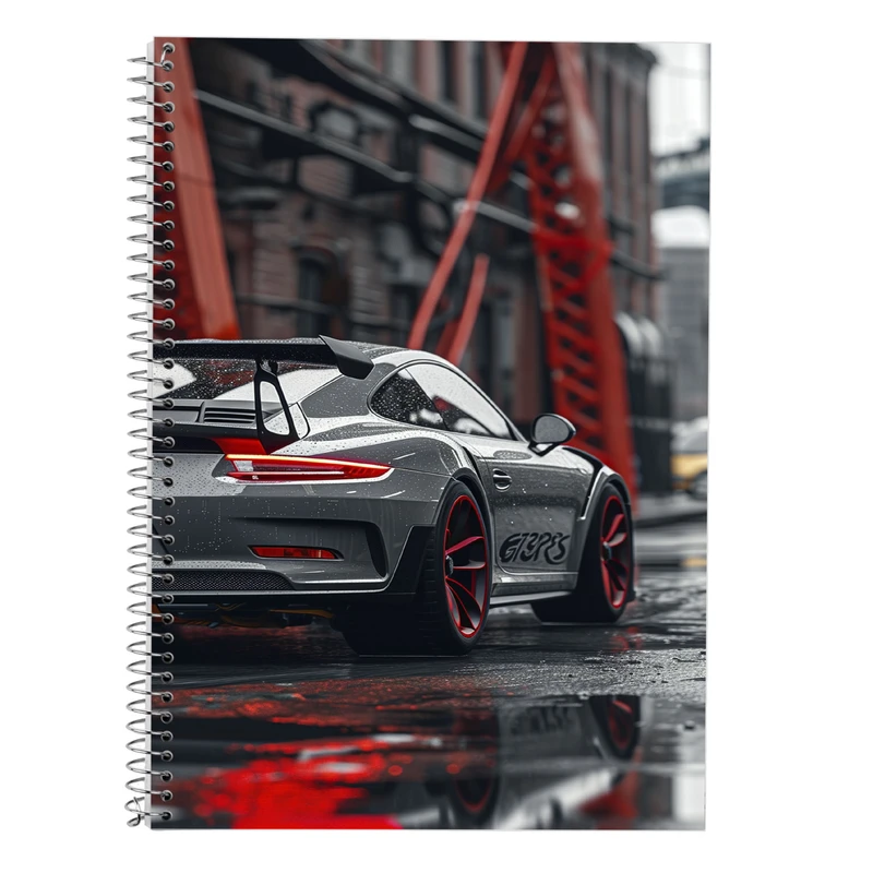 دفتر زبان 50 برگ مدوپد مدل سه خط طرح need for speed کد DF13651