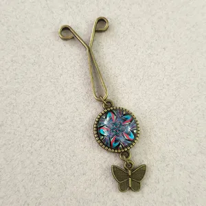 سنجاق روسری زنانه مدل گل كد SF157-D