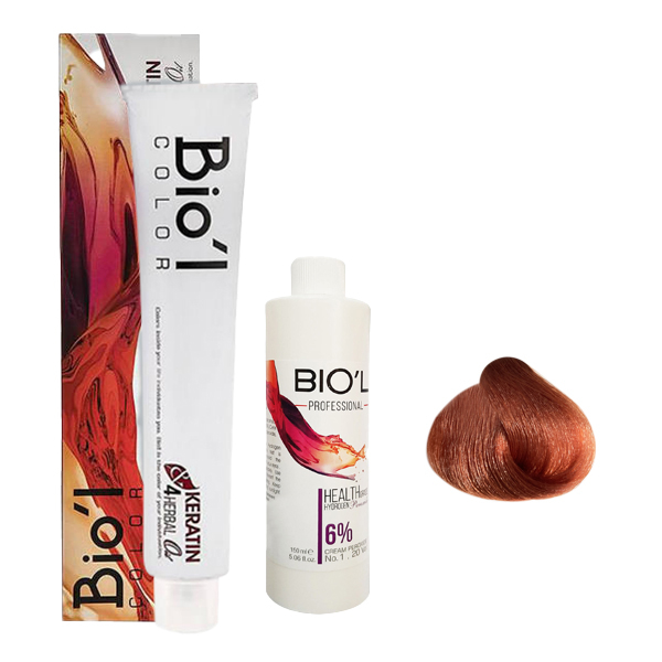 	 کیت رنگ مو بیول سری SUPER BLONDE شماره 8.41 حجم 100 میلی لیتر رنگ بلوند اخرایی روشن