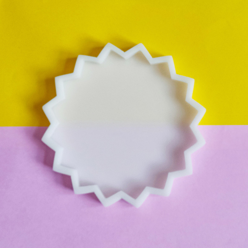 قالب رزین طرح خورشید مدل زیر لیوانی کد SUN1