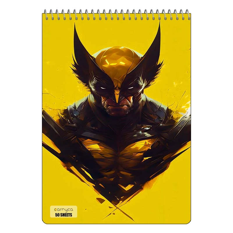 دفتر نقاشی 50 برگ سیمی کارنیکا طرح ولورین Wolverine کد 70873