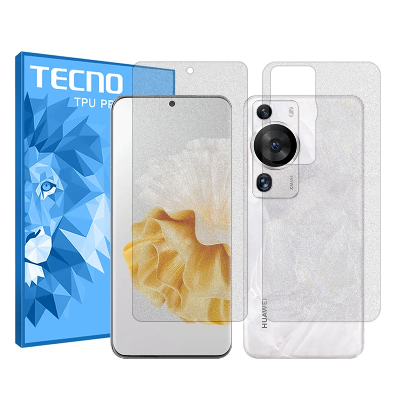 محافظ صفحه نمایش مات تکنو مدل HyMTT مناسب برای گوشی موبایل هوآوی P60 Pro به همراه محافظ پشت گوشی