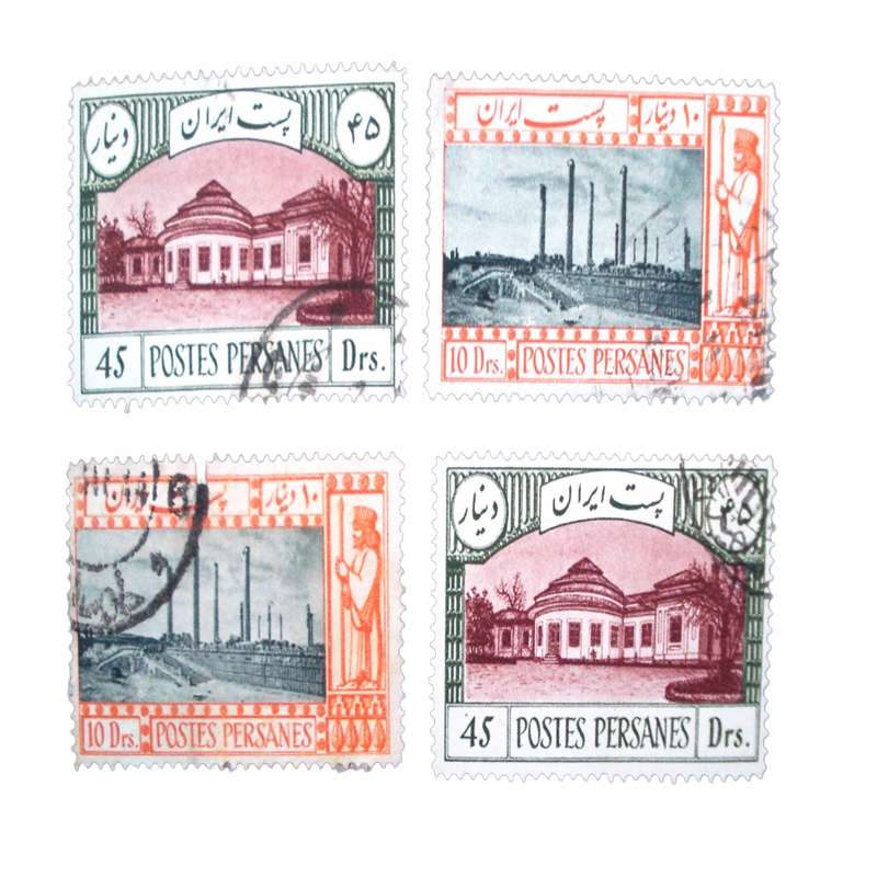 تمبر یادگاری مدل تاریخی کد IR2810 مجموعه 4 عددی