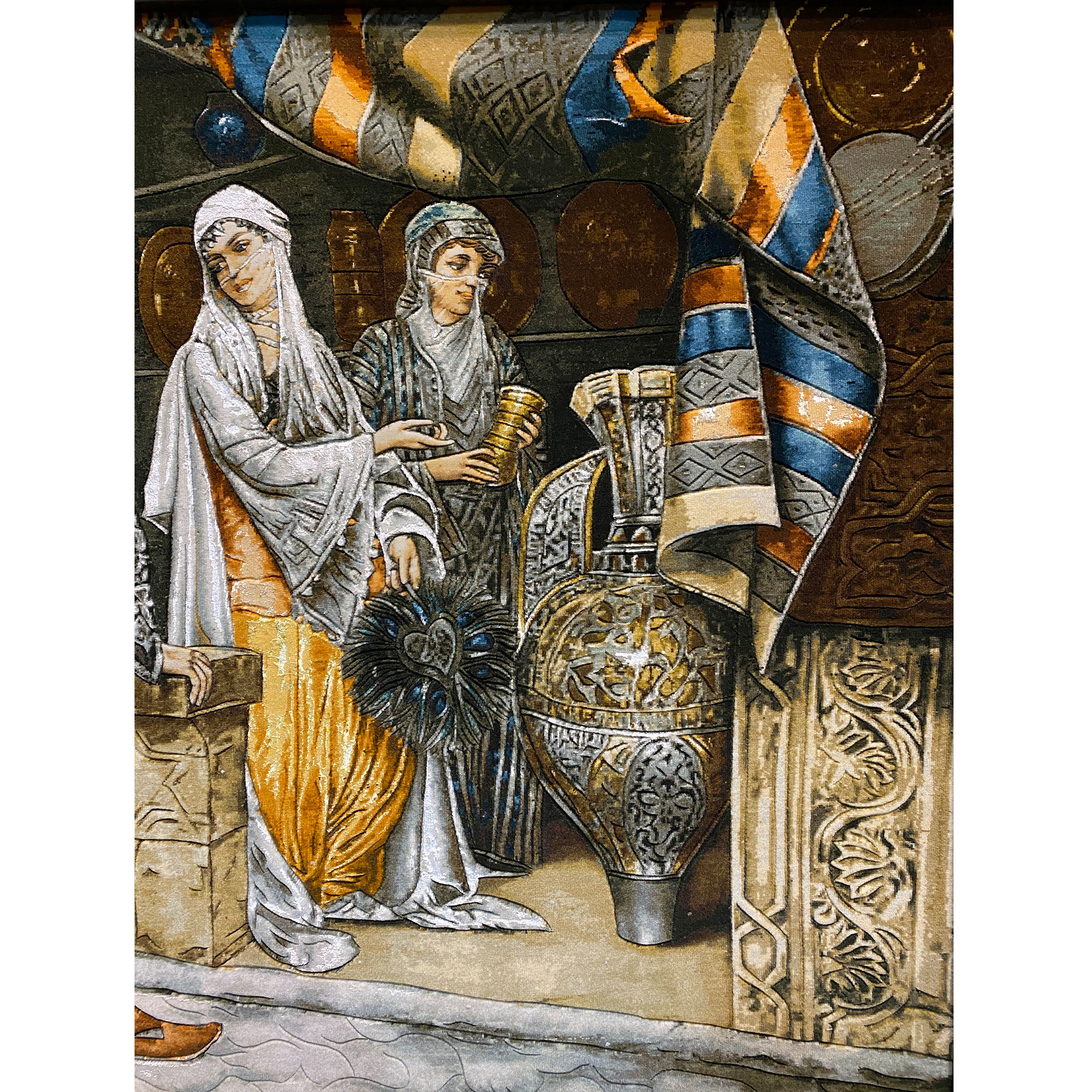 Handmade Persian carpet tableau, code 3357687