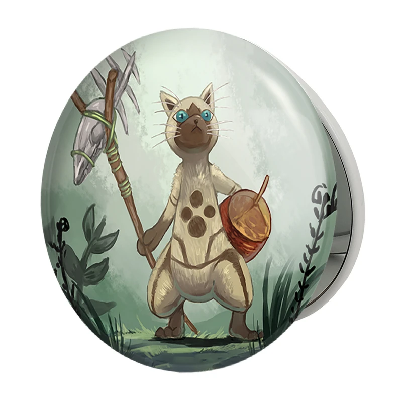 آینه جیبی خندالو طرح بازی شکارچی هیولا (Monster Hunter) مدل تاشو کد 33259