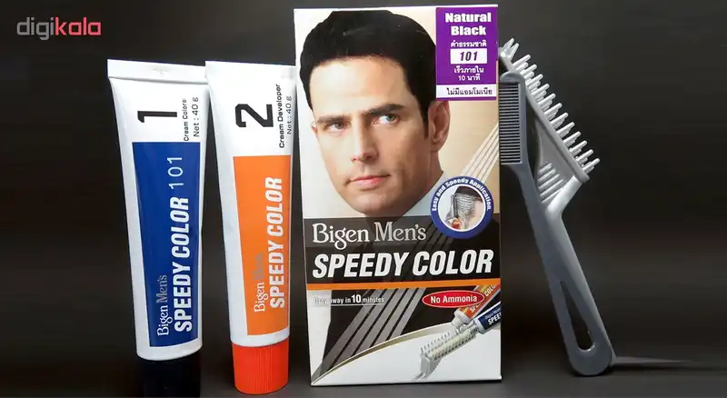 کیت رنگ مو بیگن سری speedy colour مدل natural black شماره 101