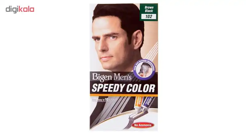 کیت رنگ مو بیگن سری speedy colour مدل brown black شماره 102