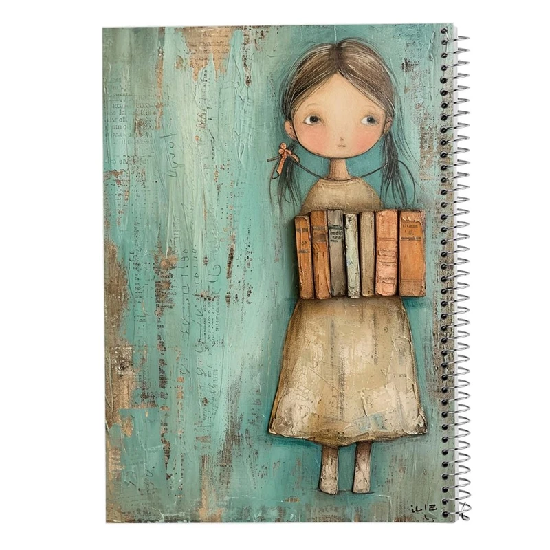 دفتر شطرنجی 50 برگ مدوپد طرح دخترانه کد DF15764