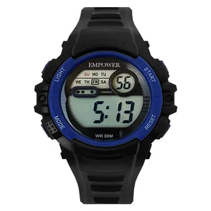 ساعت مچی دیجیتال امپاور مدل اسپرت ضدآب استخری چراغدار کد 1564