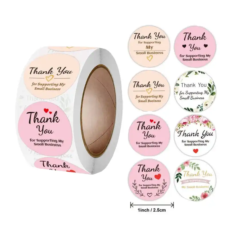 برچسب طرح تشکر از مشتری مدل WR