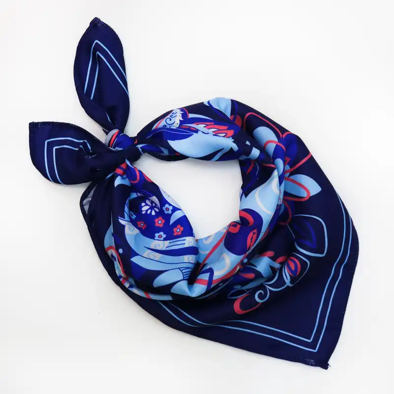 دستمال سر و گردن زنانه مدل گل کد ۱۰۷