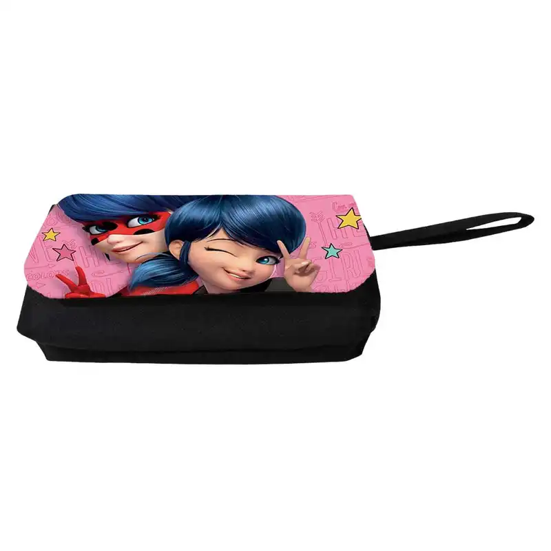 جامدادی مدل دوزیپ طرح دختر کفشدوزکی کد NI326