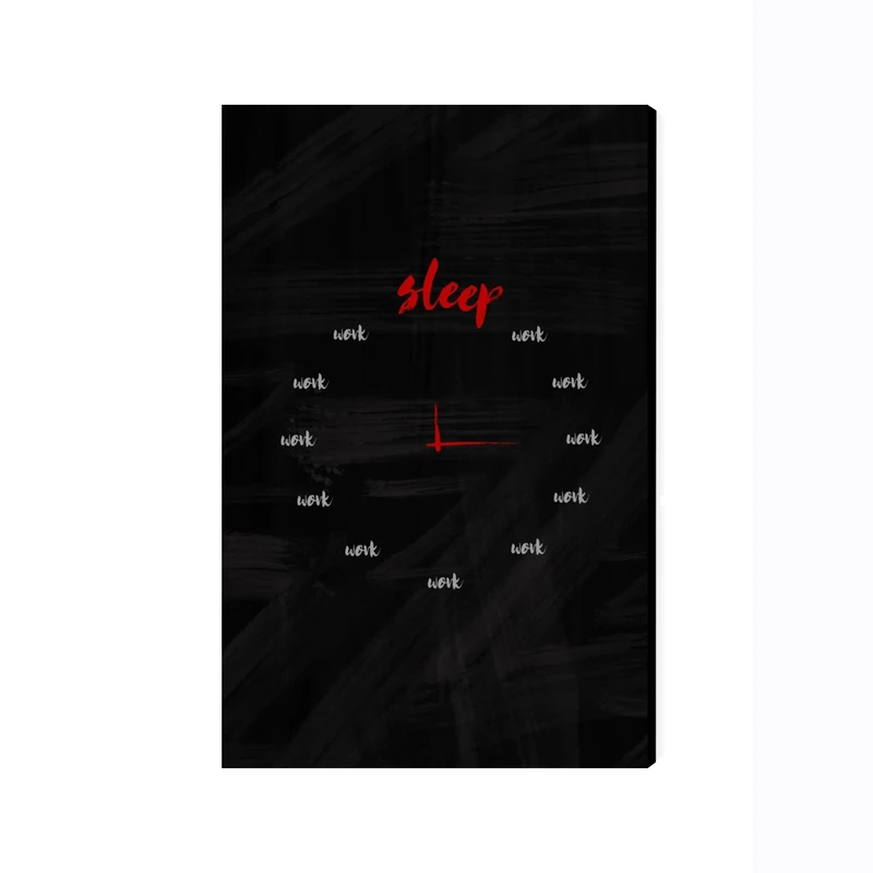 تابلو شاسی عرش مدل نوشته انگیزشی کار Work کد As2112