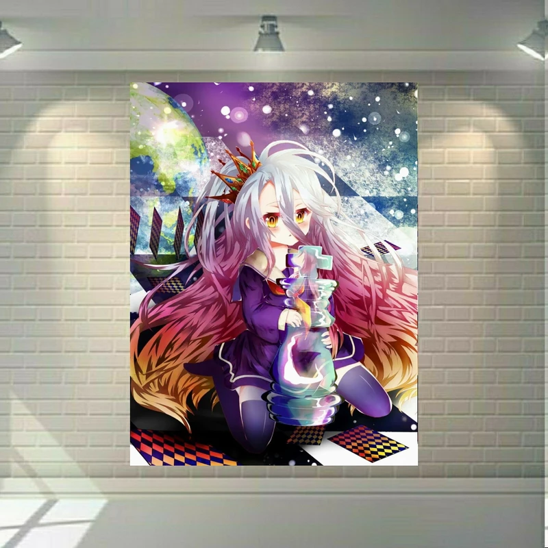 پوستر دیواری طرح انیمه No Game No Life مدل SDP753
