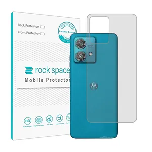 Transparent Rockspace HyGEL phone back protector suitable for Motorola Edge 40 Neo mobile phone