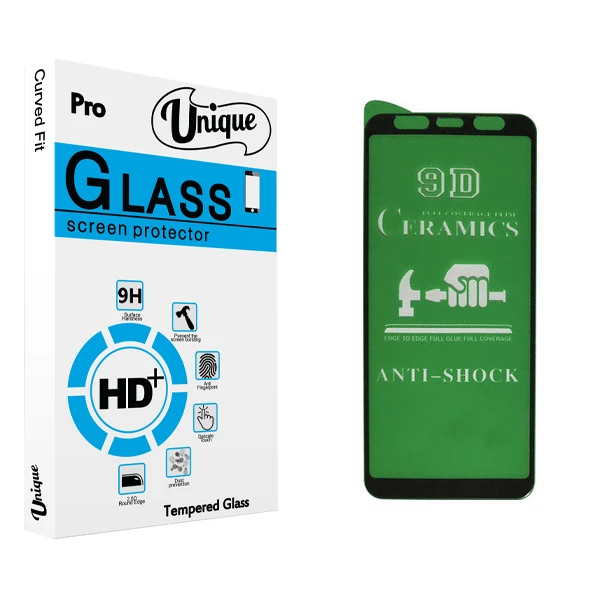 محافظ صفحه نمایش سرامیکی يونيک مدل +Clear مناسب برای گوشی موبایل سامسونگ Galaxy J6 Plus