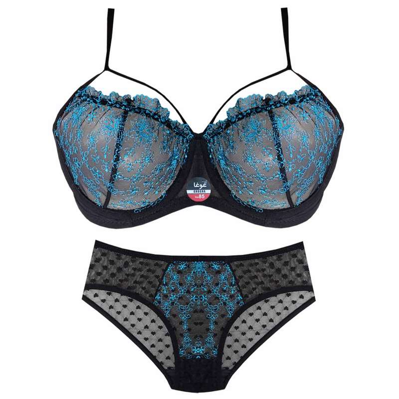 ست شورت و سوتین زنانه غوغا مدل شکیل کد OOid-0174ABI