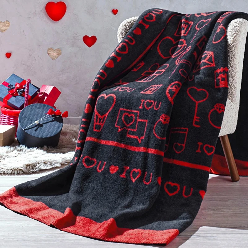 پتو ازدیلک مدل Gleam Love سایز 180×220 سانتی متر